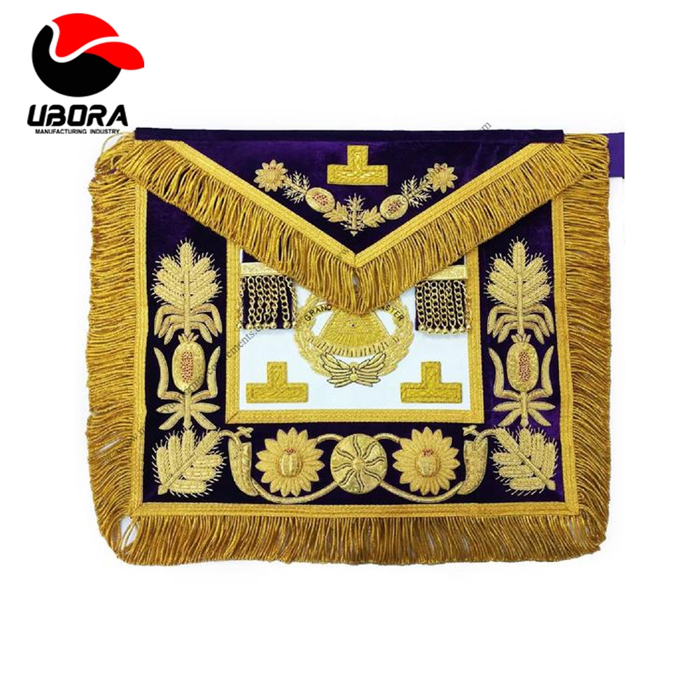 Deluxe Masonic Grand Master Apron Grand Lodge Regalia Masonic Aprons, Custom Aprons,